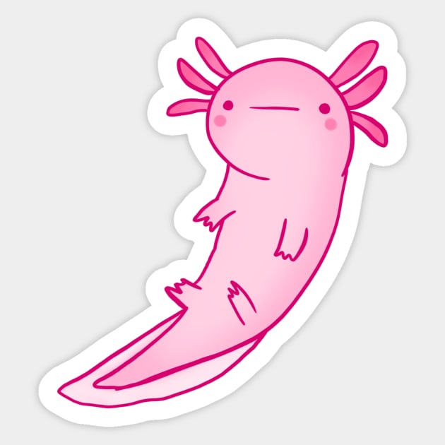 axolotl art Sticker by Mayarart